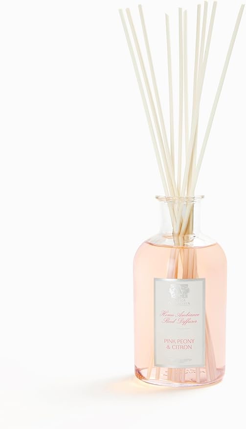 Antica Farmacista Home Ambiance Diffuser - Long-Lasting Reed Scent Diffuser - Luxury Room Freshener Gift - Pink Peony & Citron, 16.9 fl oz