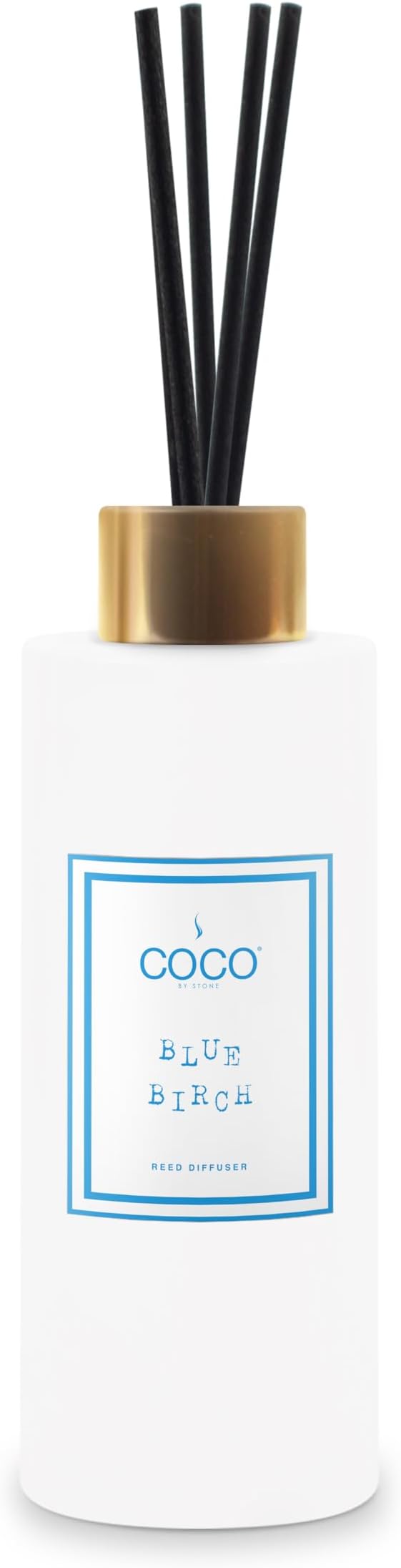 Coco by Stone 5oz Reed Diffuser (Blue Birch) Luxury Scented Oil Diffuser Aromatherapy, Reed Diffusers for Home, Diffusing Oil Fragrance,Fragrance Products, Reed Diffusers for Home, Vegan