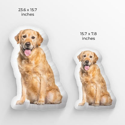 Pawfect House My Beloved Fur Baby, Personalized Funny Pet Pillow with Picture, Custom Cat Dog Photo Shaped Pillow with Face, Birthday Gifts for Dog Lovers, Pet Lovers