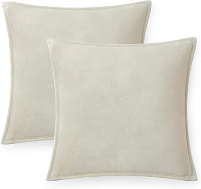 UGG Coco 2-Pack Decorative Pillows - Soft & Plush Throw Pillow Inserts with Throw Pillow Covers - Perfect for Sofa, Bed, Living Room Decor or Home Decor, 20" x 20", Ivory Shoreline