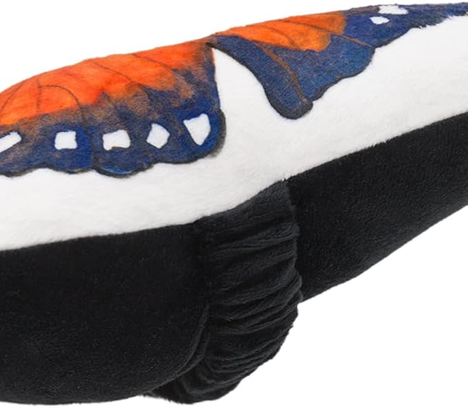 JWH 3D Butterfly Pillow Print Neck Pillows for Car Travel Plane Airplane Trip Headrest Small Pillow Long Flights Essentials Cute Head Rest Sleeping Napping Cushion with Elastic 8 x 12 Inch Orange