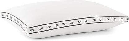 UGG King Bed Pillow – Plush Down Alternative Pillow, Soft & Breathable Medium Firm Sleeping Pillows, Premium Luxury Home Decor Hypoallergenic Pillow for Bed, White, 20” x 36” (Devon)