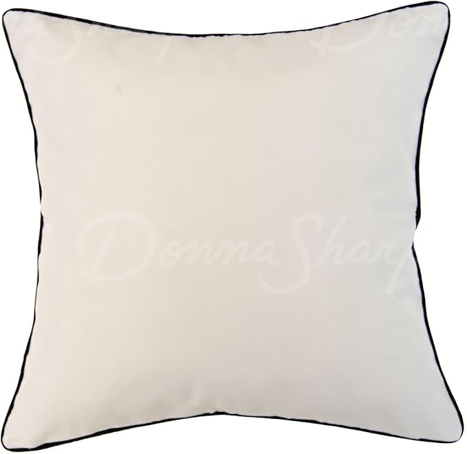 Donna Sharp 2-Piece Wild One Patch Bee and Polka Dot Decorative Throw Pillow Set - Pillows for Couch, Sofa, Beds, and Chairs - Includes 18" x 18" Square & 12" x 22" Rectangular Pillows