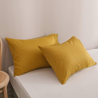 Wellboo Mustard Yellow Comforter Sets Twin Size Solid Ginger Bedding Comforters Women Men Plain Dark Yellow Quilts Modern Minimalist Gold Yellow Blankets Soft Vintage Bedroom Decor Aesthetic