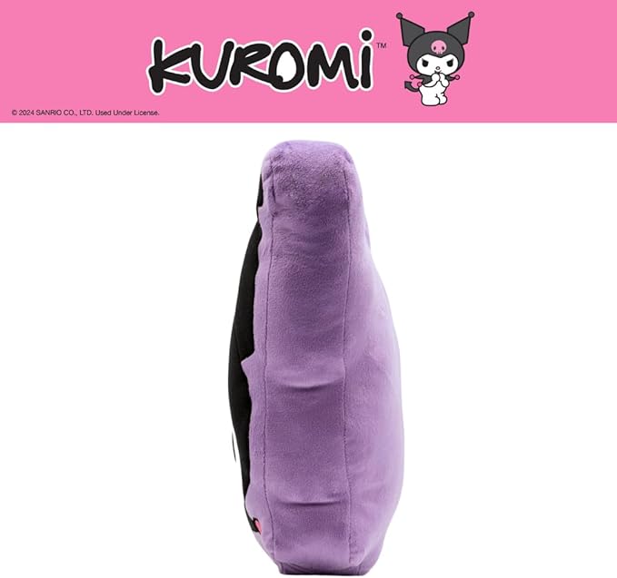 Hello Kitty & Friends Kuromi Bedding Super Soft Plush Decorative Pillow, One Size, (100% Officially Licensed Product) by Franco