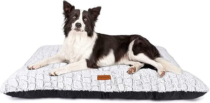 ULIGOTA Plush Dog Bed Soft Crate Pad for Cat Fully Machine Washable Anti-Slip Mat for Kennel (X-Large)