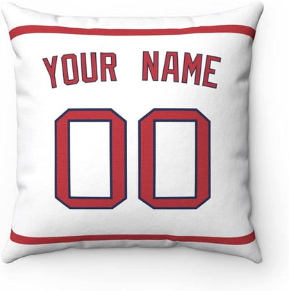 Throw Pillow Boston Personalized Custom Any Name and Number for Men Women Boy Gift