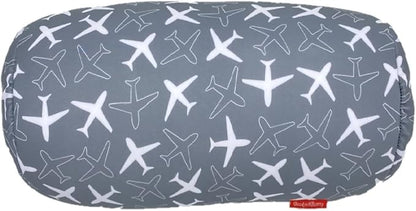 Bookishbunny Microbead Cylinder Bolster Roll Pillow 13" x 7" (PlaneGray)