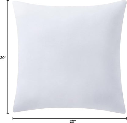 Indigo Ink - Decorative Pillow, Cable Knit Sweater Decorative Pillow, Throw Pillows for Couch or Bed, Boho Home Decor, 20" x 20" (Panther Collection, Off-White)