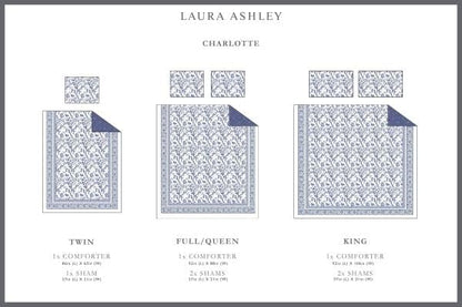 Laura Ashley - Ruffled Throw Pillow, Decorative Home Decor with Envelope Closure (Charlotte Blue, 16" x 20")