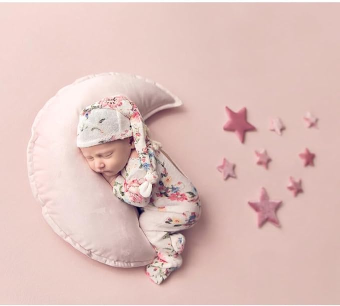 Moon Shaped Throw Pillow Star Couch Cushion Decorative Pillows Fluffy Velvet Stars Home Decor Plush for Bedroom (Moon, Purple)