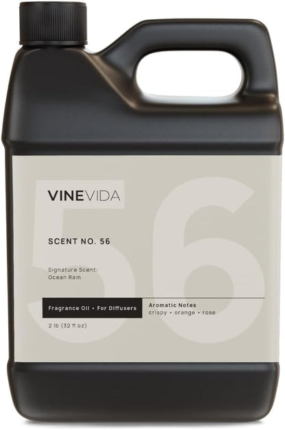VINEVIDA [32 Fl Oz] Ocean Rain Fragrance Oil for Cold Air Diffusers, Essential Oils for Diffuser Oil Refill & Air Freshener Room Spray