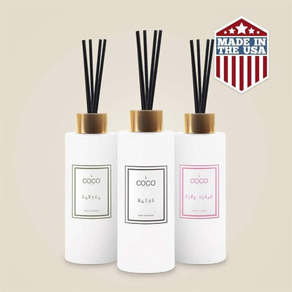 COCO by Stone 5oz Reed Diffuser (Stone Fruit) Luxury Scented Oil Diffuser Aromatherapy, Reed Diffusers for Home, Diffusing Oil Fragrance,Fragrance Products, Reed Diffusers for Home, Vegan
