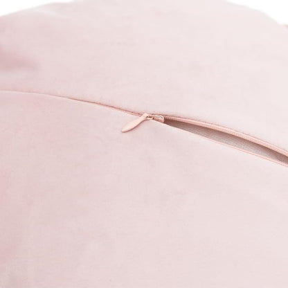 3D Blush Pink Flower Round Decorative Throw Pillow with Insert Soft Cute Floral Accent Pillow Cushion for Bed Couch Bedroom Living Room Nursery Boho Aesthetic Home Decor 12Inch Rose Gold
