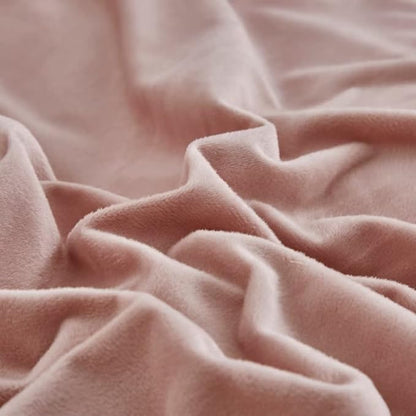 CLOTHKNOW Pink Fluffy California King Comforter Set 3Pcs Velvet Bedding Comforter Sets Soft Flannel Comforter with 2 x Pillow Cases