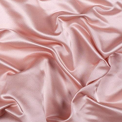 100% Pure Silk Satin Sheet 4pcs, Silk Fitted Sheet 15" Deep Pocket Mattress fit,Silk Flat Sheet&Silk Pillowcases Cool Soft Silk Sheets|Wrinkle Free Fade Resistant Full XL Rose Pink
