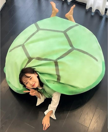Srutirbo Wearable Turtle Shell Pillow, Removable Oversized Doll Stuffed Animal Costume Plush Toy Funny Dress Up,Creative Gift for Boys Girls Adults (40 in, Green)