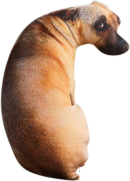 Dog Pillow 3D Simulation Dog Shaped Pillow, 35.4" Funny Shiba Inu Dog Plush Pillow Dog Stuffed Animal Pillow Chair Cushion for Hoom Decor
