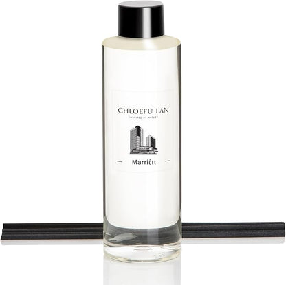 Chloefu LAN Hotel Scented Oil Diffuser Refill 200ml/6.76 fl oz Natural Essential Scented Oil - Best for Aromatherapy, SPA and Home, 0% Alcohol, Unique Blend to Promote Sleep & Relieve Stress