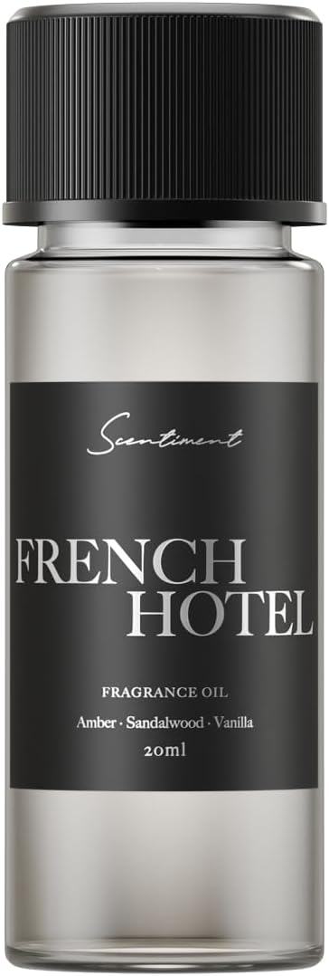 Scentiment Diffuser Oil - Minuit à Paris | Aromatherapy Home Fragrance | Inspired by Luxury Five Star Hotel Scents | Luxurious Scent with Notes of Amber, Sandalwood, Vanilla (20 mL)
