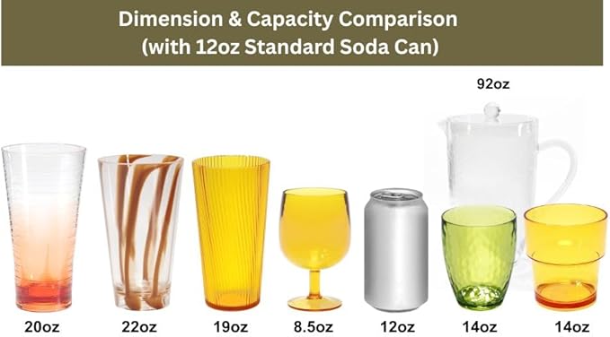 Pitcher with Lid and 4 Tumblers Set, 92oz Plastic Water Jug, BPA-Free Beverage Pitcher for Fridge, Large Drink Carafe for Party, Juice, Ice Tea, Sangria, Lemonade, (Set of 5 in Gift Box)