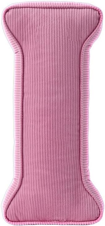 Pink Letter Plush Pillow, Letter Hugging Throw Pillows, Decorative Corduroy Initial Letter Shaped Throw Pillows, Letter Pillows English Alphabet A to Z for Sofa Bedroom Living Room Decor (I)