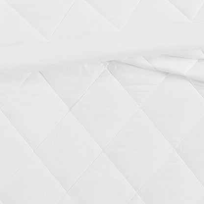CANNON Solid Percale White Twin/Twin XL 2 Piece Comforter Set