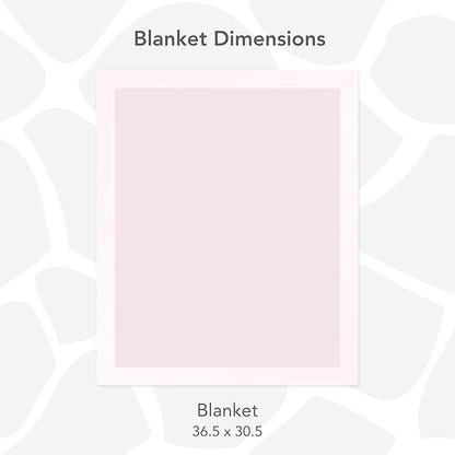 Little Giraffe Posh Mink Baby Blanket - Double-Sided Ultra Soft Plush Fabric, for New Moms, Newborn Must-Have for Girls, Cozy & Cuddly Comfort Blanket, 29" x 35", Pink