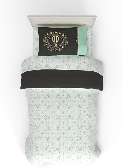 Collectibles Wicked Elphaba and Glinda Bedding 4 Piece Super Soft Reversible Comforter and Sheet Set, Twin, (Officially Licensed Product) by Franco