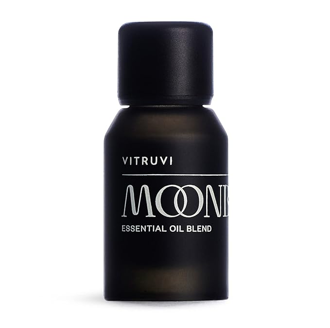 Vitruvi Moonbeam Floral Essential Oil Blend with Rose, Wild Orange and Jasmine Oil (0.5 Fl oz)
