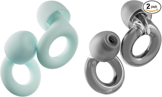 Loop Everyday Bundle (2-Pack) Quiet 2 + Engage 2 | Reusable Ear Plugs for Sleep, Focus, Noise Sensitivity, Socializing & More | 24 dB/16 dB Noise Reduction