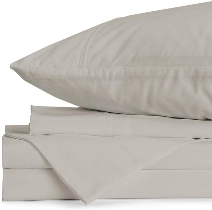 Jennifer Adams Eternal Sheet Set, 3-Piece Microfiber Sheets & Pillowcases - Ultra-Soft, Breathable and Wrinkle-Resistant (Linen, Twin)