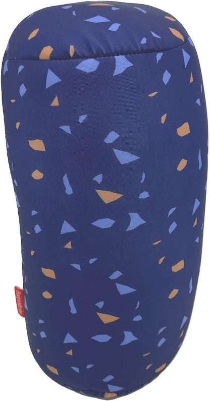 Bookishbunny Microbead Cylinder Bolster Roll Pillow 13" x 7" (ConfettiRoyalBlue)