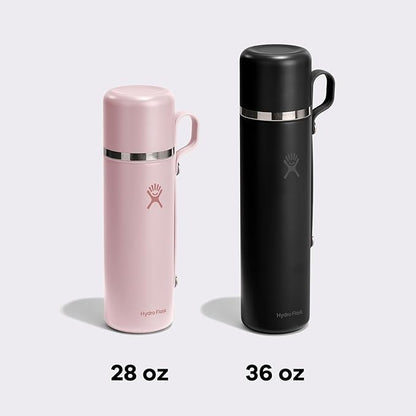 Hydro Flask Hot Flask & Cup – Insulated Stainless Steel, Hot Drink Travel Container for Coffee 28 Oz Beachplum Purple