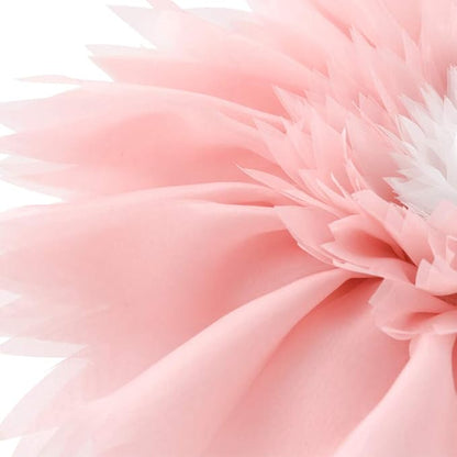 Handmade 3D Flower Round Throw Pillow Cute Decorative Daisy Sunflower Accent Cushion Elegant Soft Floral Pillow with Insert for Couch Chair Car Bed Bedroom Living Room Home Decor 14Inch Pink