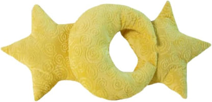 Snuggle Stuffs Crescent Moon Minky Plush Yellow Throw Pillow
