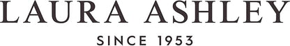 Laura Ashley- Twin Comforter Set, Cotton Reversible Bedding Set with Matching Sham(s), Farmhouse Home Décor (Bedford Blue, Twin)