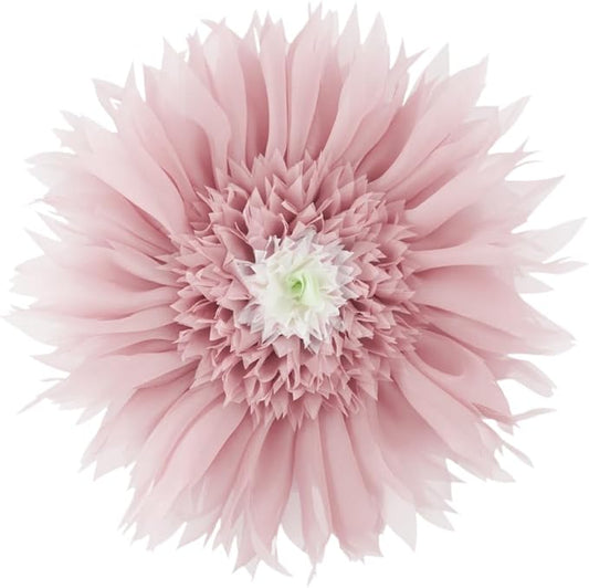 Handmade 3D Flower Throw Pillow Pink Decorative Daisy Floral Accent Pillow Cute Round Velvet Cushion for Bed Couch Car Chair Bedroom Living Room Boho Farmhouse Home Decor 14Inch Rose Gold