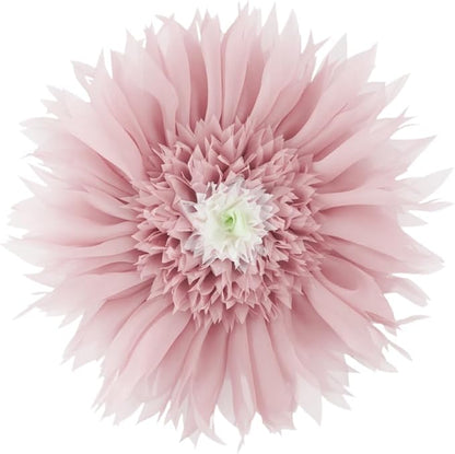 Handmade 3D Flower Throw Pillow Pink Decorative Daisy Floral Accent Pillow Cute Round Velvet Cushion for Bed Couch Car Chair Bedroom Living Room Boho Farmhouse Home Decor 12Inch Rose Gold