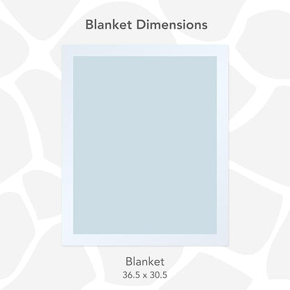 Little Giraffe Posh Mink Baby Blanket - Double-Sided Ultra Soft Plush Fabric, for New Moms, Newborn Must-Have for Boys, Cozy & Cuddly Comfort Blanket, 29" x 35", Blue