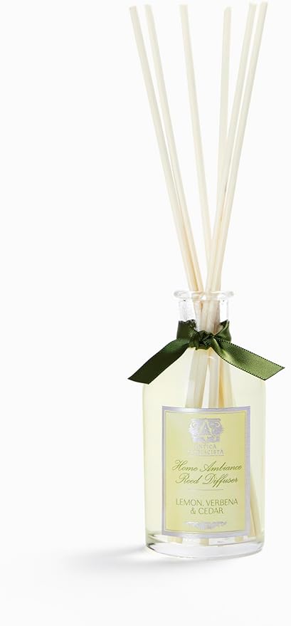 Antica Farmacista Home Ambiance Diffuser - Long-Lasting Reed Scent Diffuser - Luxury Room Freshener Gift - Lemon, Verbena & Cedar, 3.4 fl oz