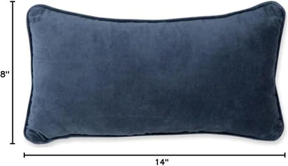 FURBISH Needlepoint Decorative Throw Pillow - with Reservations - 8" x 14" - Small Embroidered Accent Pillow for Bed, Chair, Couch, Sofa - Eclectic Home Decor