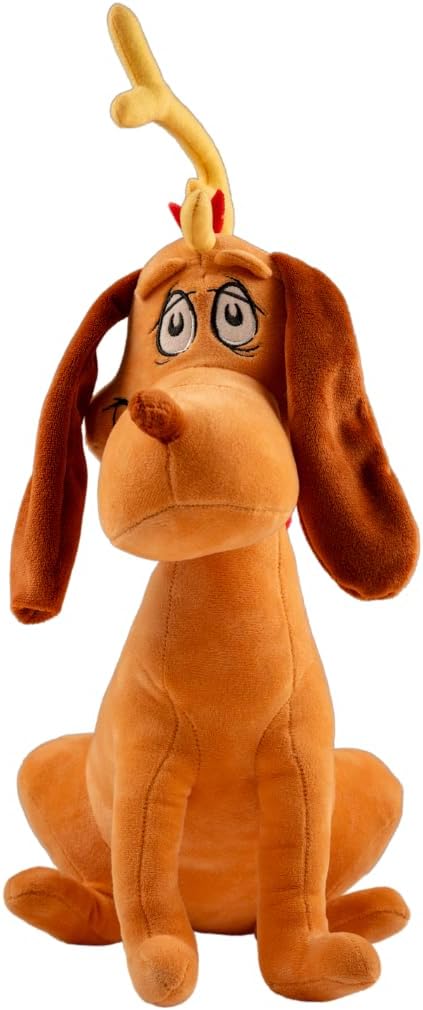 Dr. Seuss The Grinch Max Dog Holiday & Christmas Bedding Super Soft Plush Cuddle Pillow Buddy, (Officially Licensed Product) by Franco