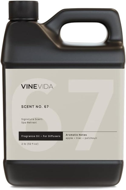 VINEVIDA Spa Retreat Fragrance Oil for Cold Air Diffusers - 32 Fl Oz -Essential Oils for Diffuser Oil Refill & Air Freshener Room Spray