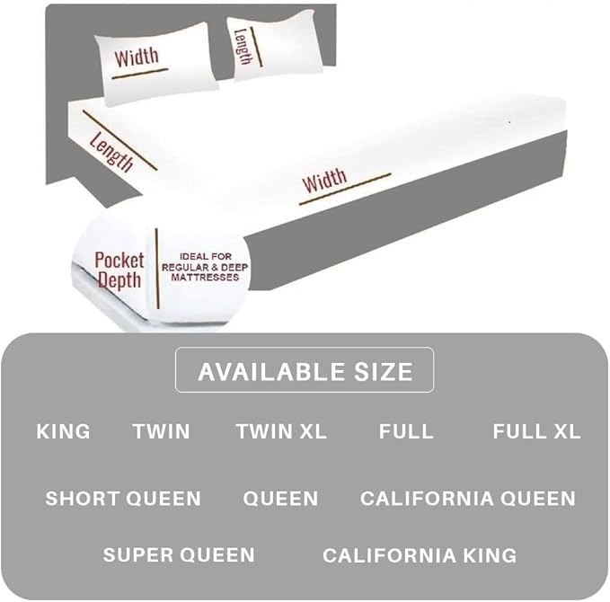 100% Pure Silk Satin Sheet 4pcs, Silk Fitted Sheet 15" Deep Pocket Mattress fit,Silk Flat Sheet&Silk Pillowcases Cool Soft Silk Sheets|Wrinkle Free Fade Resistant Short Queen Chocolate