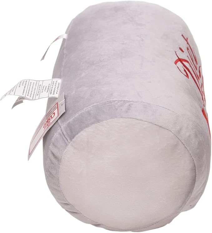 Mark Feldstein & Associates Coca Cola Diet Coke Can Classic Gray Embroidered Plush Throw Pillow, 13 in
