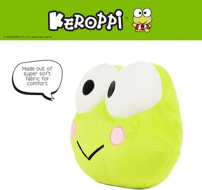 Franco Bedding Super Soft Plush Decorative Pillow, Keroppi Smiles