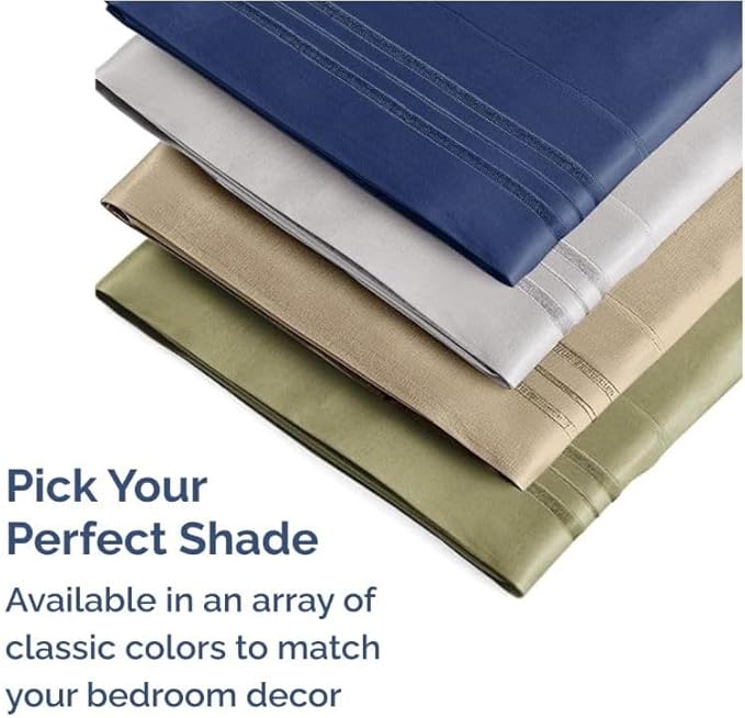 King Pillow Cases Set of 2 - Ultra Soft Hotel Quality Pillowcase Covers - Comfy, Cozy & Wrinkle Free - Shrinkage, Stain and Fade Resistant - Machine Washable Pillow Protectors - 2 Piece Set - Lavender