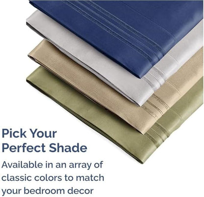 King Pillow Cases Set of 2 - Ultra Soft Hotel Quality Pillowcase Covers - Comfy, Cozy & Wrinkle Free - Shrinkage, Stain and Fade Resistant - Machine Washable Pillow Protectors - 2 Piece Set - Lavender