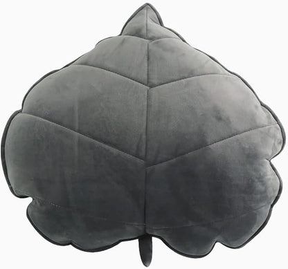 Tree Leaves Pillow Cute Pillow Plant Shape Pillow Soft Leaf Cushion Suitable for Bedroom Sofa Sofa Living Room Home Decoration (19.69 * 19.69, Dark Gray)